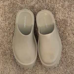 Jeffrey Campbell Tan Clogs Size 8
